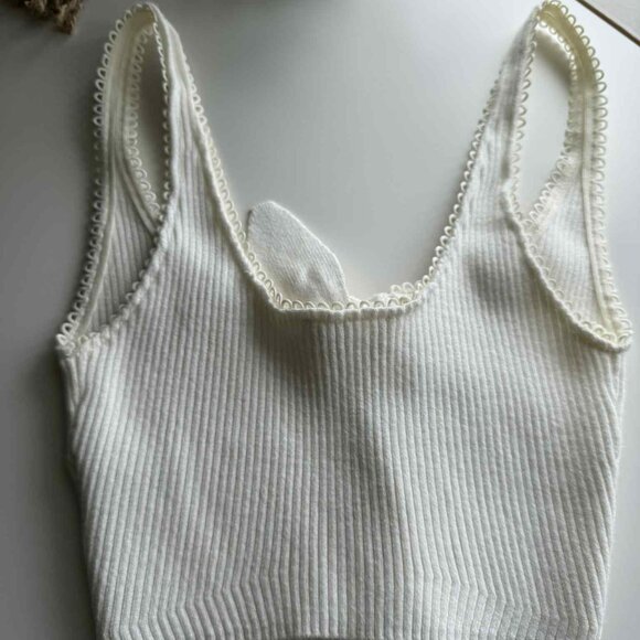For Love and Lemons BNWOT two crop sweater button and bows size XS - Picture 5 of 10